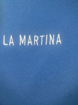 Polo La Martina Azul Estilo Italiano