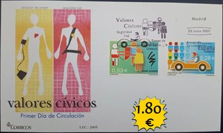 Sobre 1er primer Día Circulación 2005 Lote