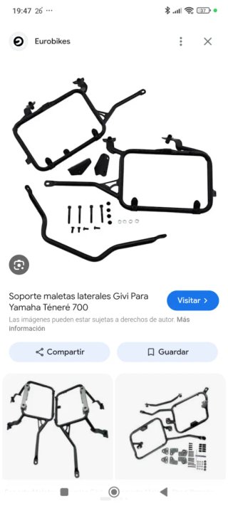 Soportes para  Maletas monokey Laterales Yamaha Te