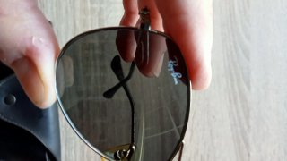 Gafas de sol Ray-Ban Aviator Doradas/Grises