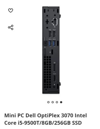 Mini PC Dell OptiPlex 3070 i5-9500T 16GB RAM