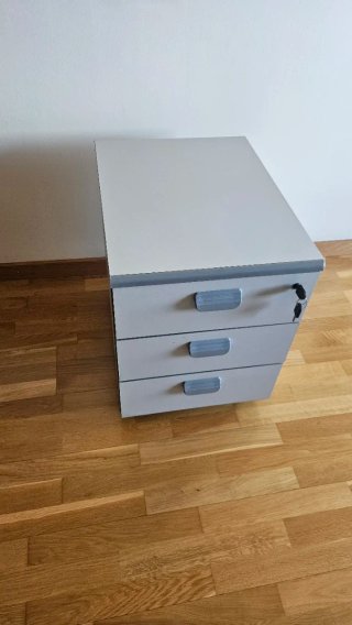 Cajonera de oficina 3 cajones con llave