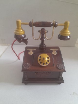 Telefono Legno Portaoggetti
