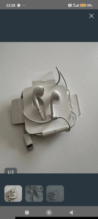 Auriculares iPhone Lightning Blancos