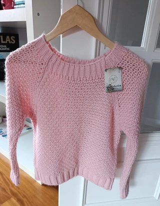 Jersey punto rosa talla S/M