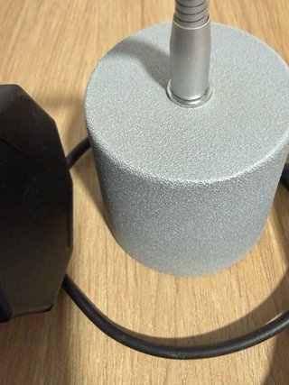 Lamparita flexible metal y vidrio