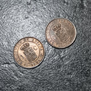 2x 1 Centesimo 1906 Variante SL V Alfonso XIII