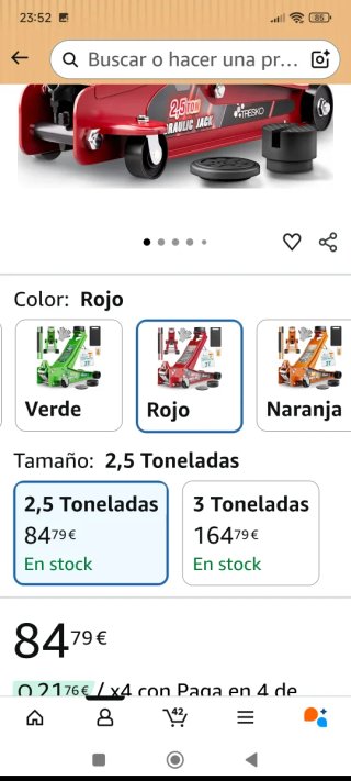 Gato Hidráulico 2.5 Toneladas
