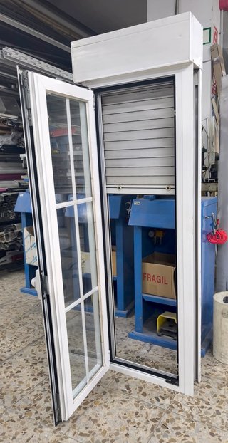 2 Ventanas Aluminio Abatibles 51,5 x 153 cm