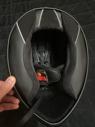 Casco Moto Shark Talla M Carbono Guantes talla M