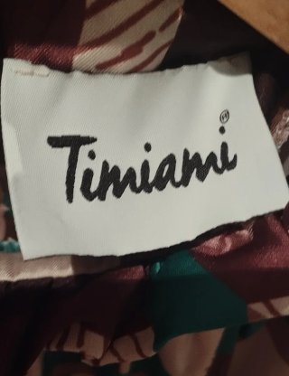 Vestido Timiami Talla S Estampado Plisado