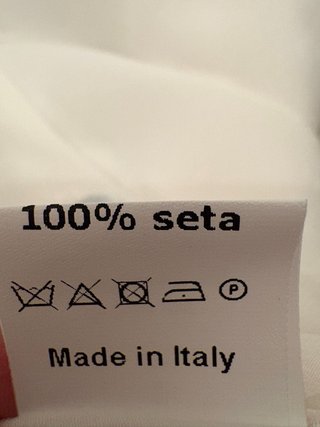 Camicia seta bianca taglia M