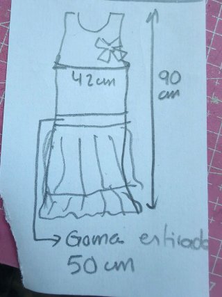 Vestido tirantes blanco con tul gris