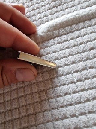 Coppia Puntali Colletto di colore Argento.