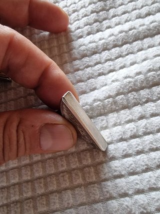 Coppia Puntali Colletto di colore Argento.