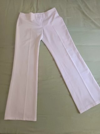 Pantalones blancos tiro bajo