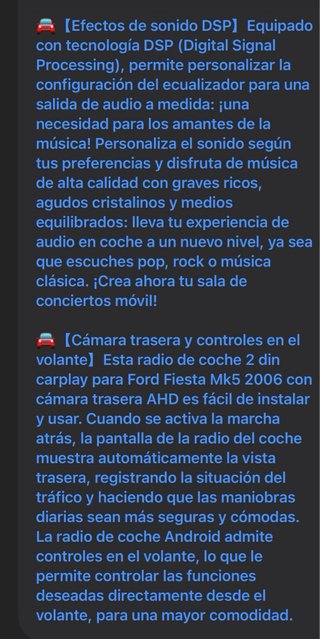 NUEVO! (110€) Radio Coche Ford Fiesta Mk5 02-08
