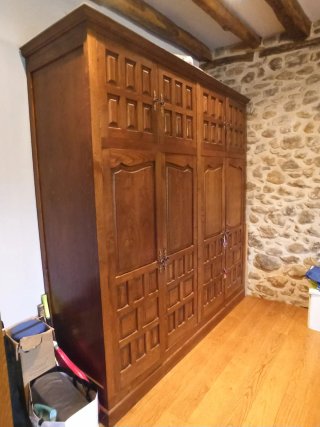 Conjunto Muebles Dormitorio Doble Madera