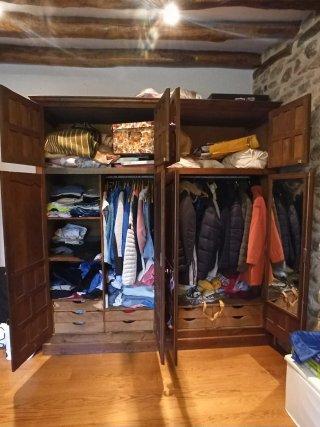 Conjunto Muebles Dormitorio Doble Madera