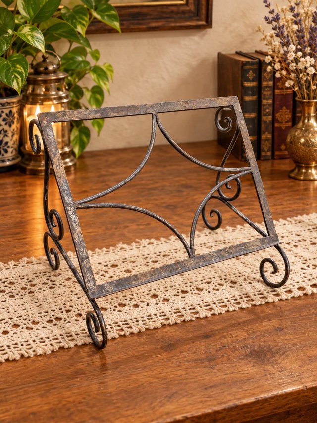 Atril de forja decorativo