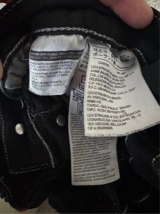 Levi’s 501 Shorts Vaqueros Negros Vintage W33 34L