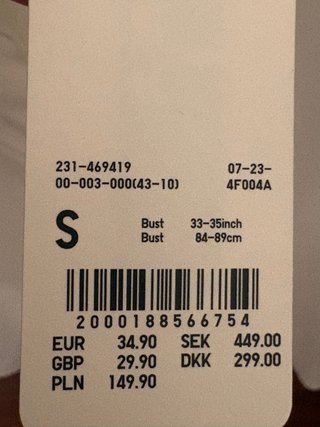 Camicia bianca Uniqlo taglia S