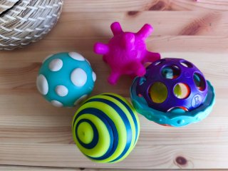 Lote 4 Bolas Sensoriales Bebé