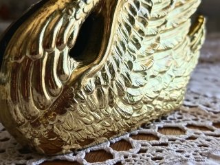 Portalettere vintage in ottone