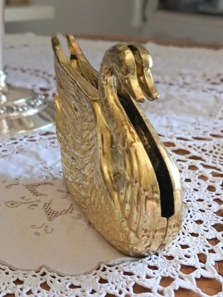Portalettere vintage in ottone