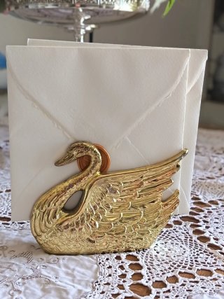 Portalettere vintage in ottone
