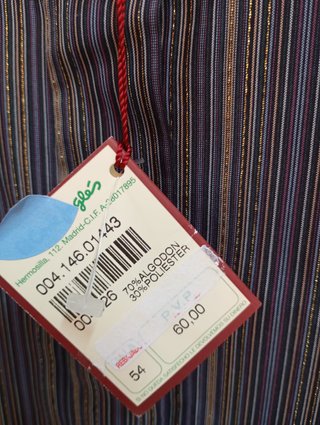 Camisa hombre cuello alado rayas azul y oro