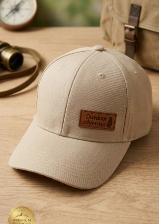 Gorra beige Outdoor adventure