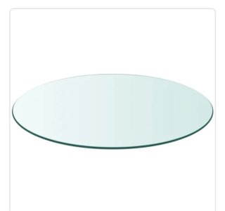 Cristal redondo para mesa