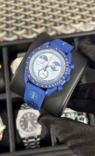 Omega Speedmaster Moonwatch Azul
