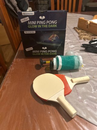 Mini Ping Pong Glow in the Dark
