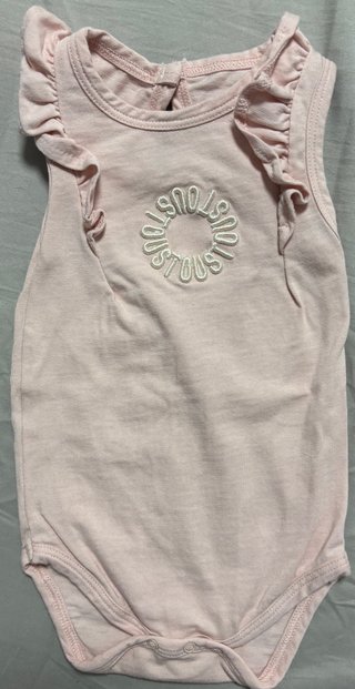 Body Tous volantes rosa bebé