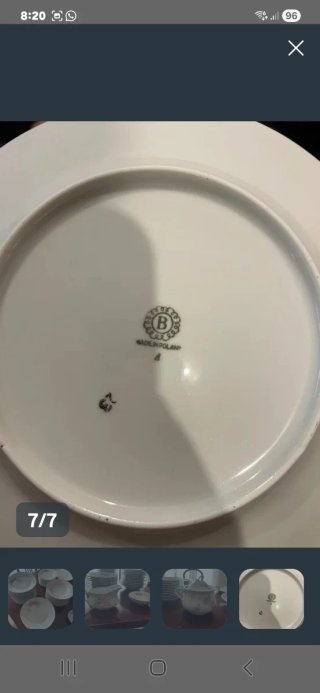 Vajilla de porcelana con flores rosas