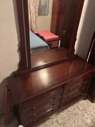 Tocador Clásico con Espejo Madera