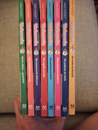 Lote libros unicornia 6-7-8-9-11-11-13 y 14