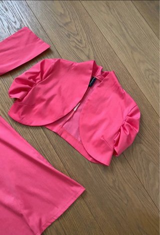 Completo vestito con giacca rosa tg S