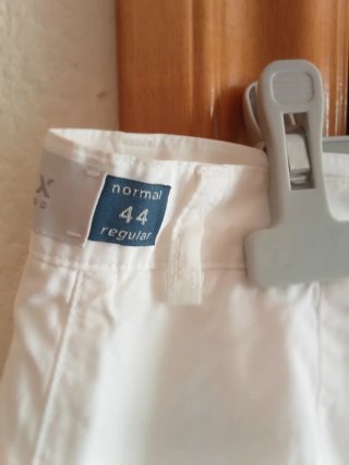 Pantalón blanco algodón fino