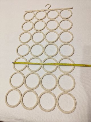 Colgador Pañuelos Bufandas Beige Nuevo