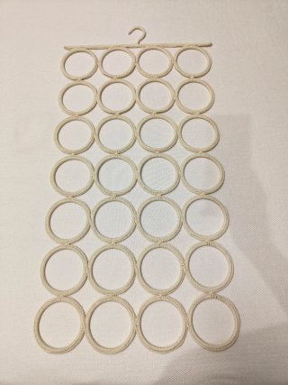 Colgador Pañuelos Bufandas Beige Nuevo