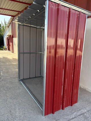 Caseta Metálica Nueva Gris y Roja