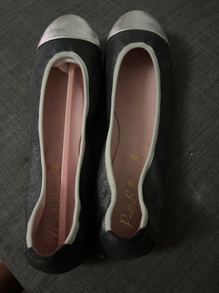 Bailarinas Petty Ballerynes negras y plateadas