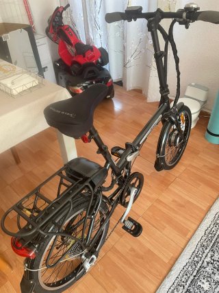 Bicicleta Plegable Negra