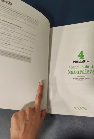 Ciencias de la Naturaleza 4°. Anaya