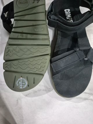 Sandalias Camper Talla46 Negro/Verde Oliva
