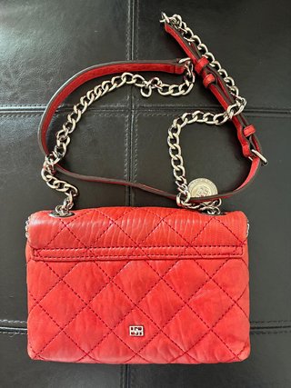 Bolso Bandolera Gloria Ortíz Piel Rojo