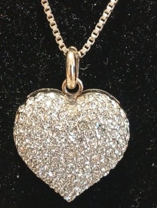 Collana Argento 925 Cuore Zirconi